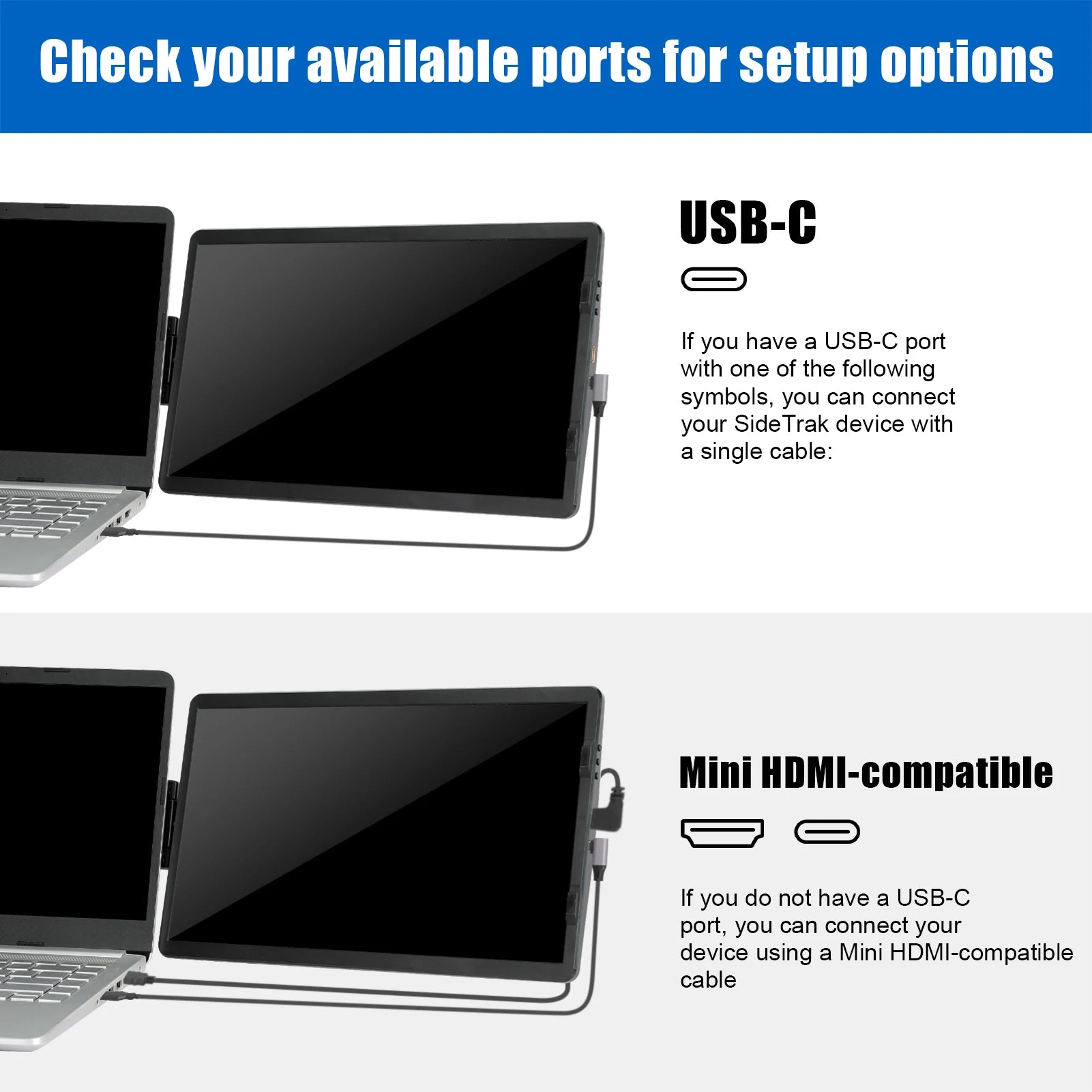 14 6 Inch LCD Laptop Monitor Foldable Screen For Conference Office Type C Computer Phone Switch PS4/5 Gaming Monitor Panel