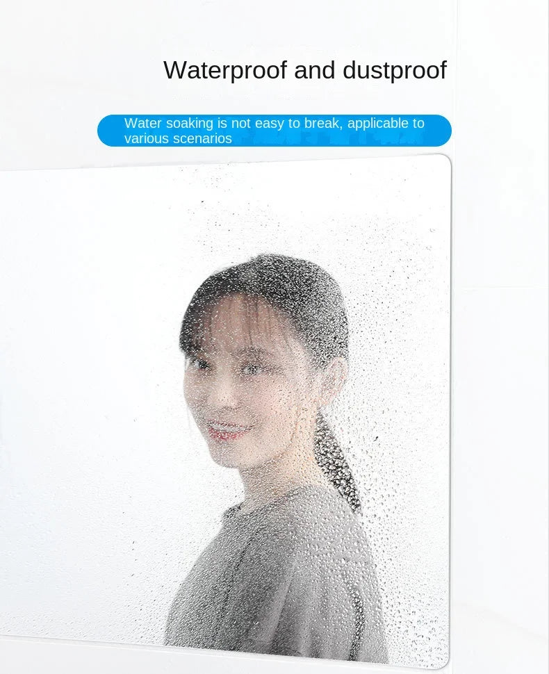 Acrylic full body Mirror Self-adhesive Stickers 30CM Square Crystal Wall Paper DIY 3D Decal Living Room Bathroom home decore