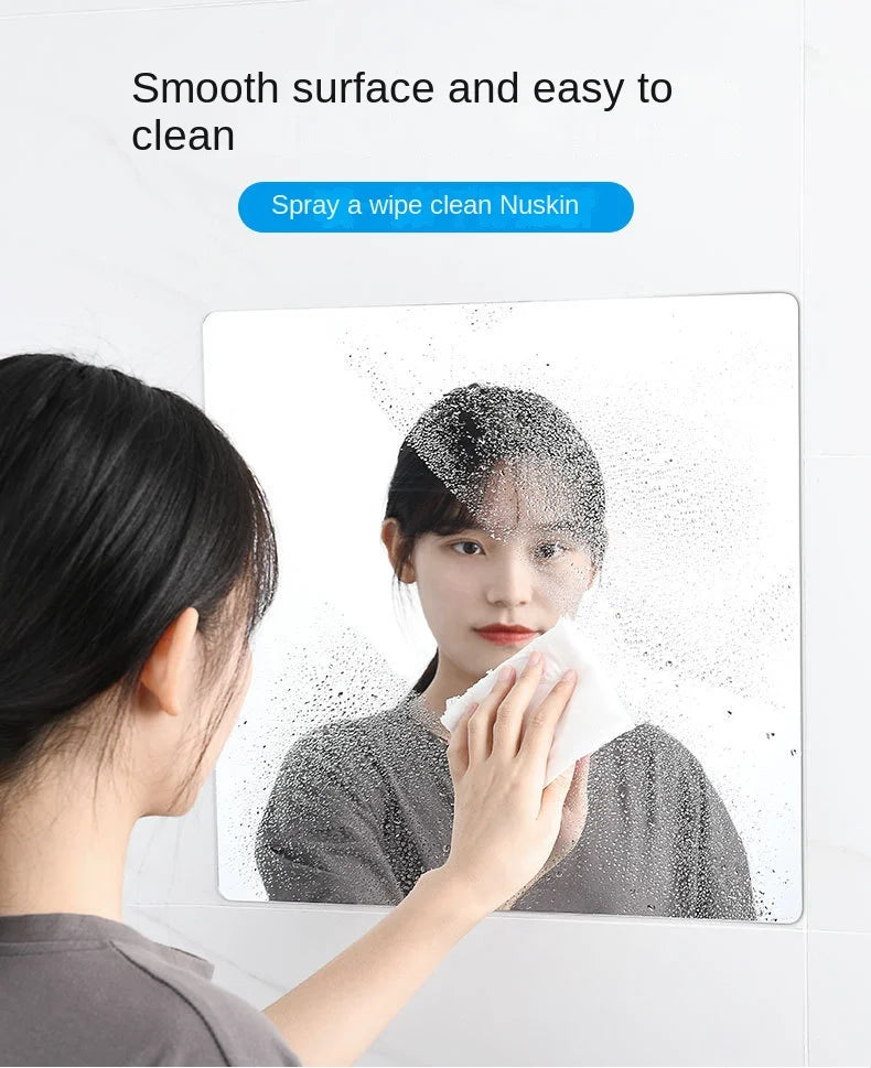 Acrylic full body Mirror Self-adhesive Stickers 30CM Square Crystal Wall Paper DIY 3D Decal Living Room Bathroom home decore