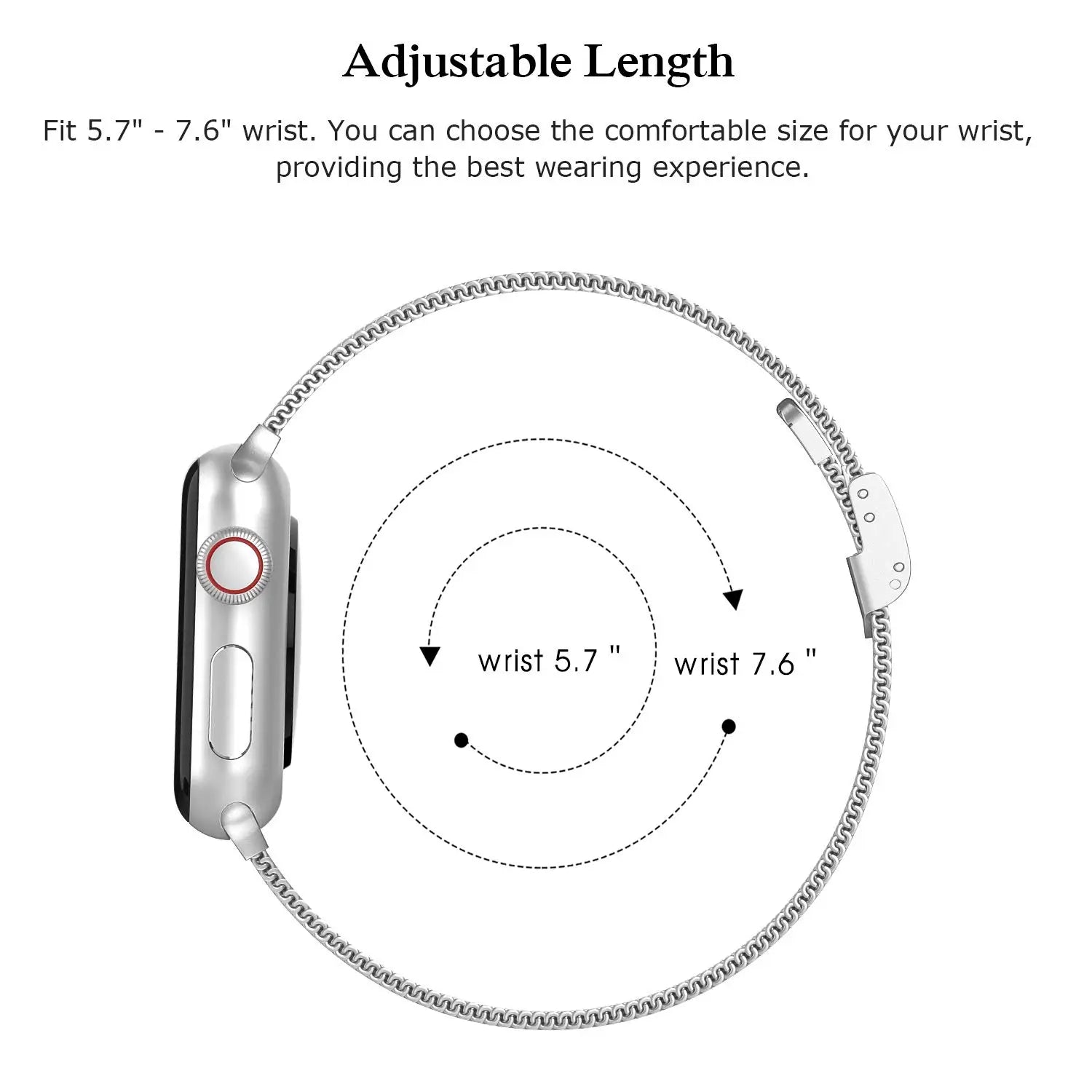 milanese strap For Apple Watch band 44mm 40mm 41mm 45mm 38mm 49mm 42 Slim Stainless steel bracelet iwatch serie ultra 6 se 3 7 8