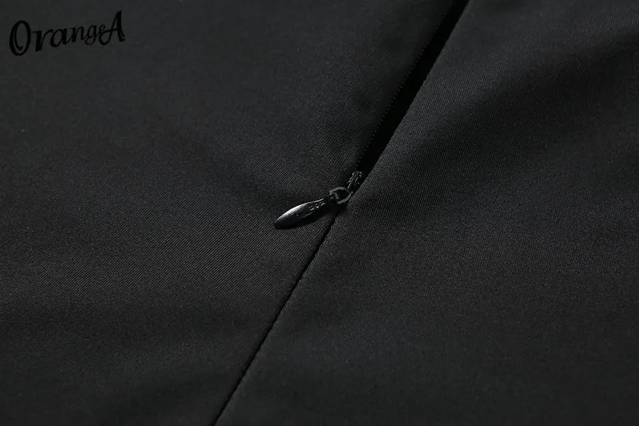 Weird Puss Fitness Skinny Jumpsuit Women O-Neck Full Sleeve Elastic Hight Zipper Sportswear Casual Rompers Streetwear Outfits