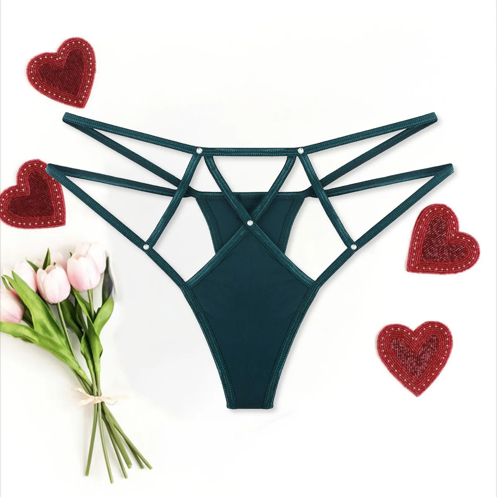 Women’S Seamless Underwear No Show Panties Soft Stretch G-String Cotton Women'S Thongs Panties Solid Color Intimate Pantys