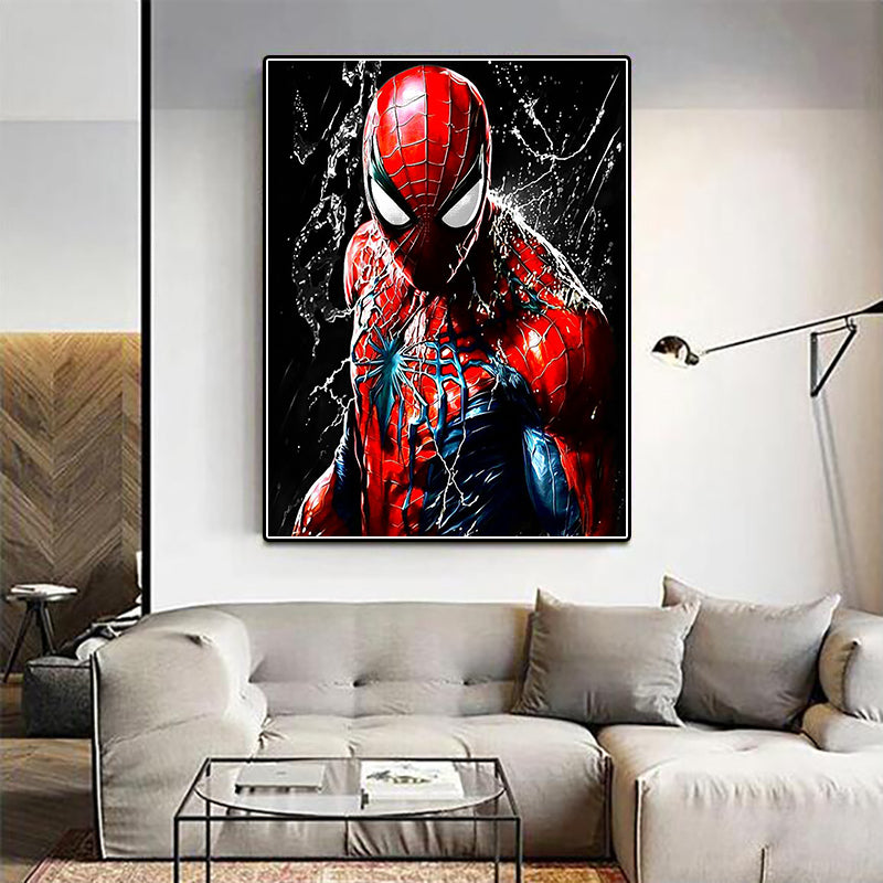 Marvel Spider-Man Diamond Painting Kit Super Hero Color Stick Diamond embroidered handmade DIY Mosaic home decor Gift for kids