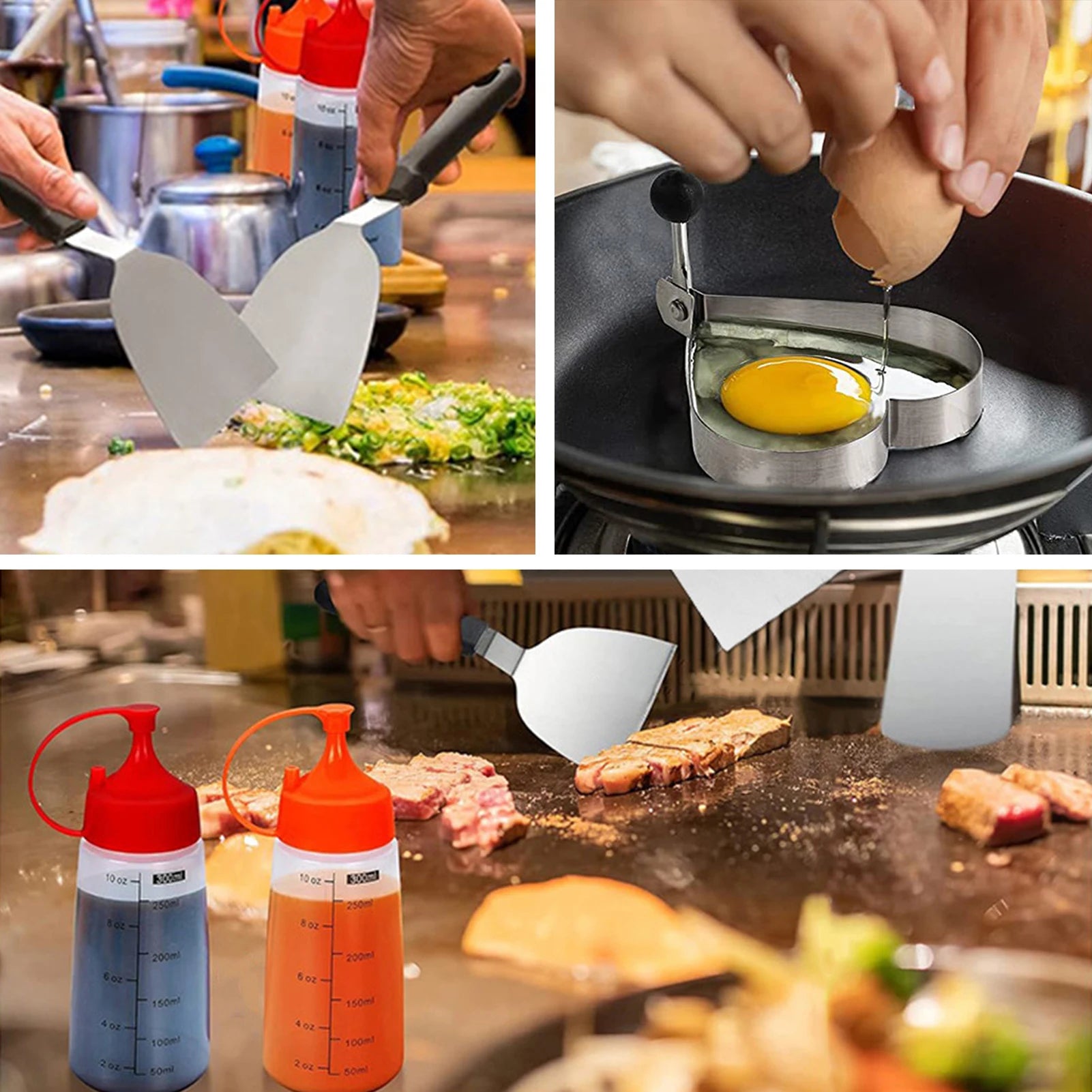 Stainless steel barbecue tool set of 16 outdoor BBQ iron plate barbecue shovel barbecue set