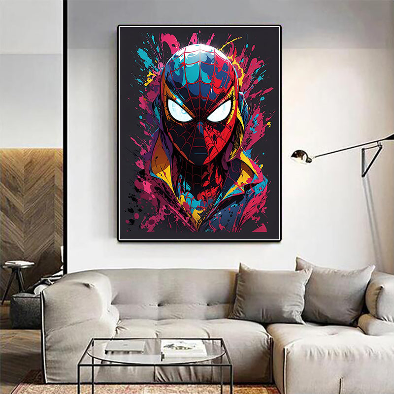 Marvel Spider-Man Diamond Painting Kit Super Hero Color Stick Diamond embroidered handmade DIY Mosaic home decor Gift for kids
