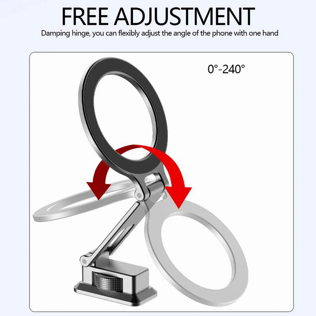 Magnetic Magsafe Phone Holder Mount Folding Cold Shoe Metal Phone Holder Horizontal Vertical Shooting for Camera Monitor Tripod
