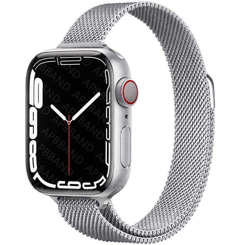 Strap For Apple Watch band 45mm/41mm 44mm 40mm 49mm Stainless steel correa bracelet belt iwatch series 5 4 3 SE 6 7 8 ultra