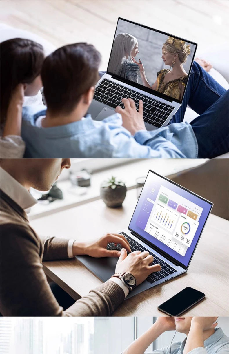 Laptop 16 Inch Intel Core I9-11900H 32 GB DDR4 2TB SSD Fingerprint Unlock 8 Cores 16 Threads 4.9 GHz Wifi6 HD Camera Computer