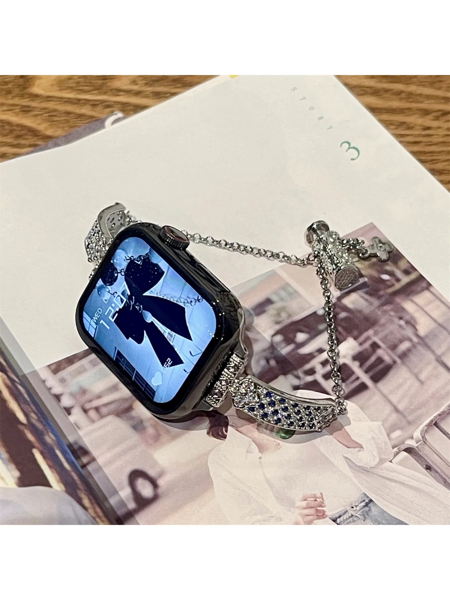 Stainless Steel Strap For Apple Watch Ultra 2 Se 9/8/7/6 Fashion Bracelet Watch Strap 42/44/45/49mm 38/40/41mm