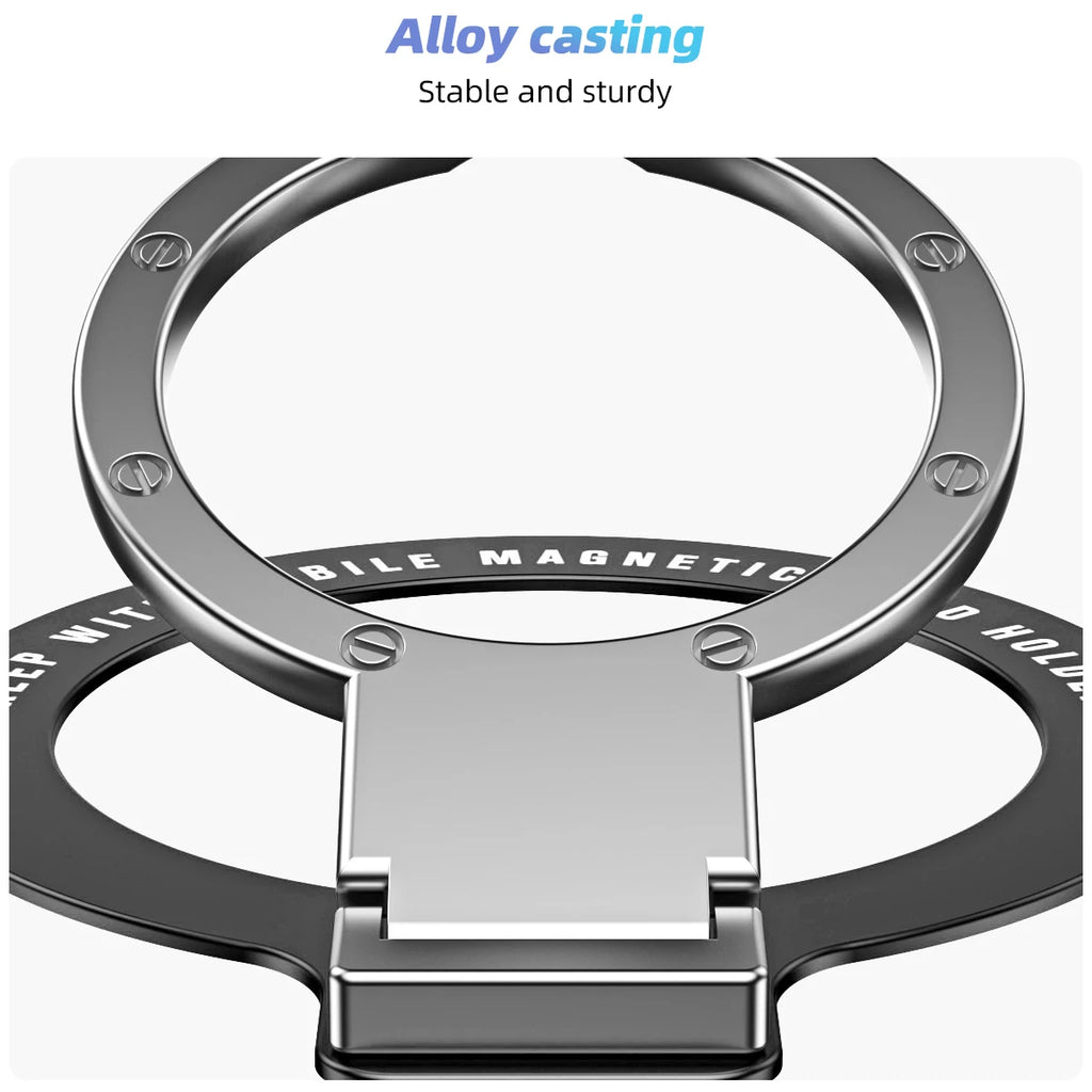 ANMONE Magnetic Cell Phone Ring Holder Compatible with iPhone 12 13 14 Series For MagSafe Removable Cell Phone Grip Kickstand