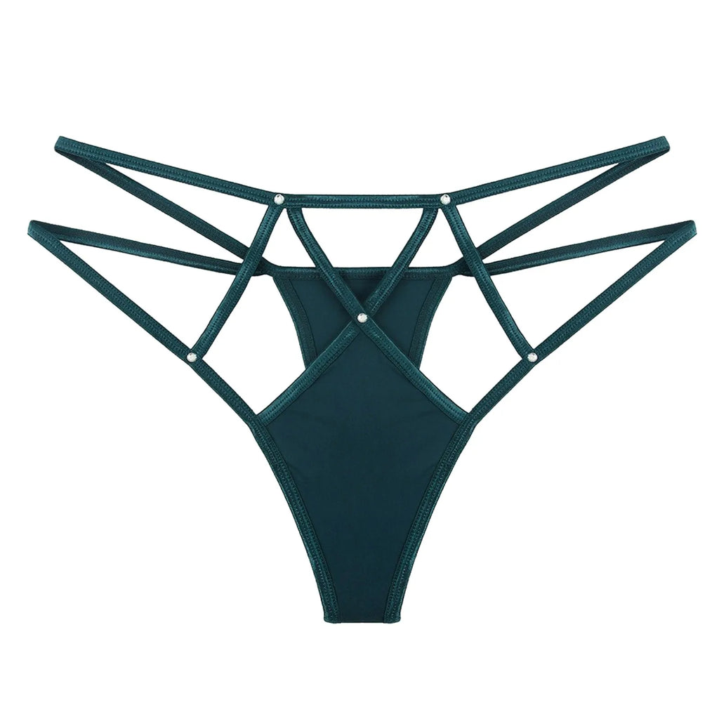 Women’S Seamless Underwear No Show Panties Soft Stretch G-String Cotton Women'S Thongs Panties Solid Color Intimate Pantys