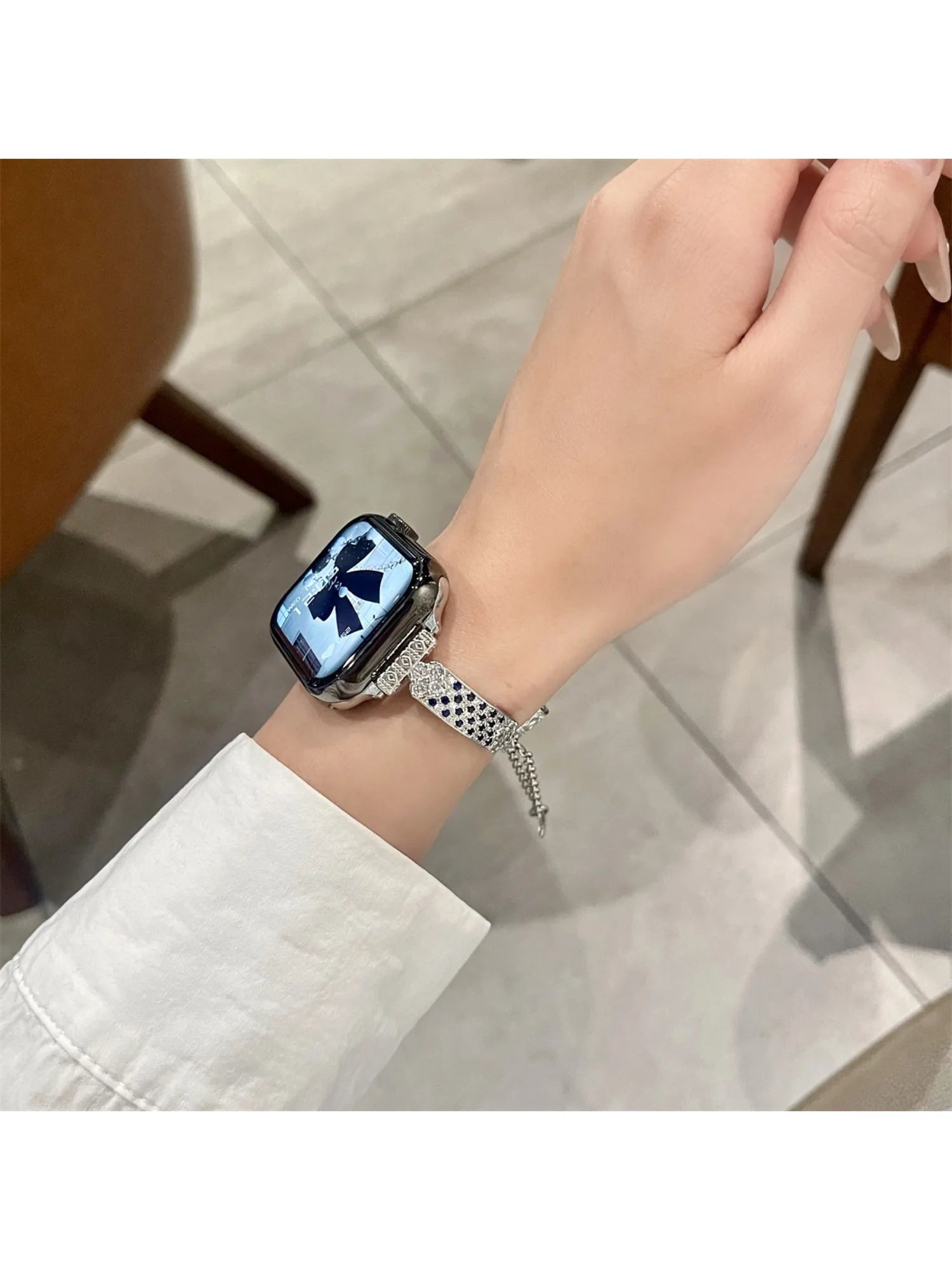 Stainless Steel Strap For Apple Watch Ultra 2 Se 9/8/7/6 Fashion Bracelet Watch Strap 42/44/45/49mm 38/40/41mm