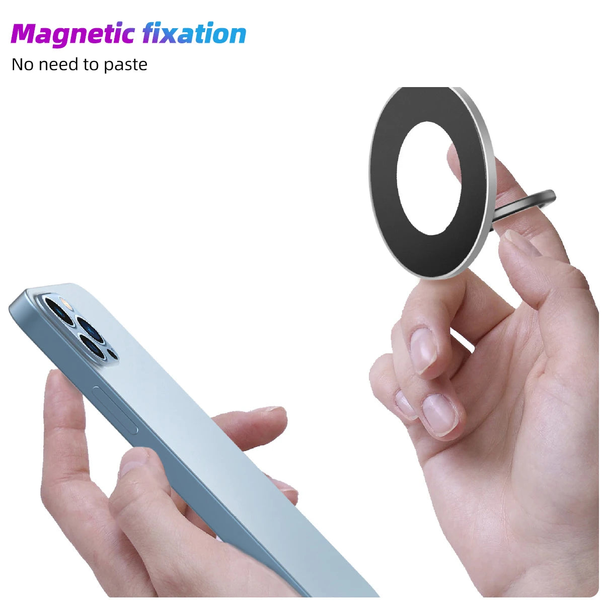 Rotatable Magnetic Phone Ring Holder for iPhone 13 12 for MagSafe Accessories Adjustable Finger Ring Grip Stand For Magnet Case