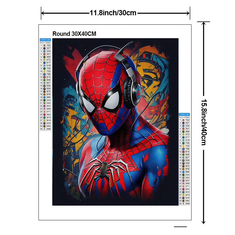 Marvel Spider-Man Diamond Painting Kit Super Hero Color Stick Diamond embroidered handmade DIY Mosaic home decor Gift for kids