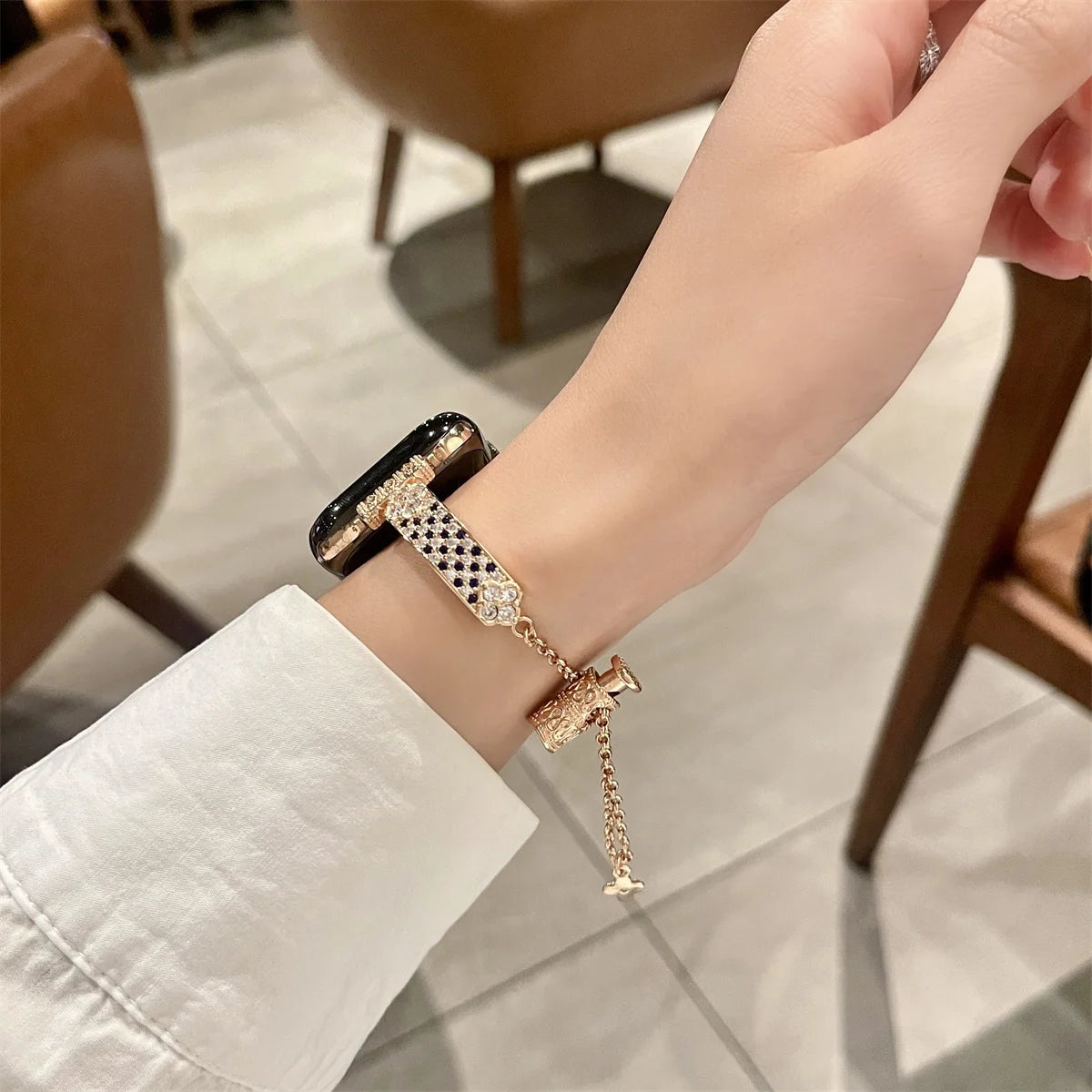 Stainless Steel Strap For Apple Watch Ultra 2 Se 9/8/7/6 Fashion Bracelet Watch Strap 42/44/45/49mm 38/40/41mm