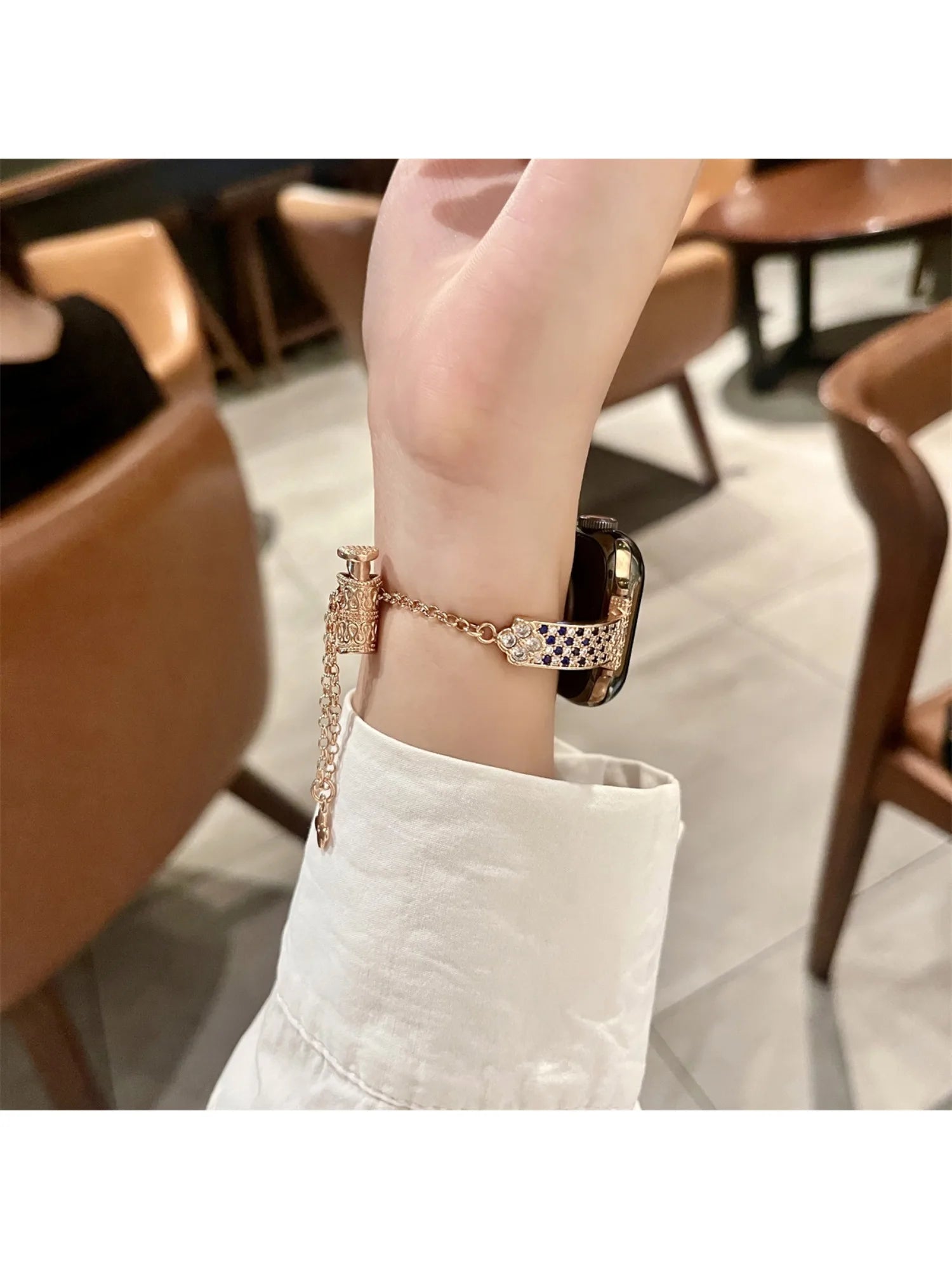Stainless Steel Strap For Apple Watch Ultra 2 Se 9/8/7/6 Fashion Bracelet Watch Strap 42/44/45/49mm 38/40/41mm