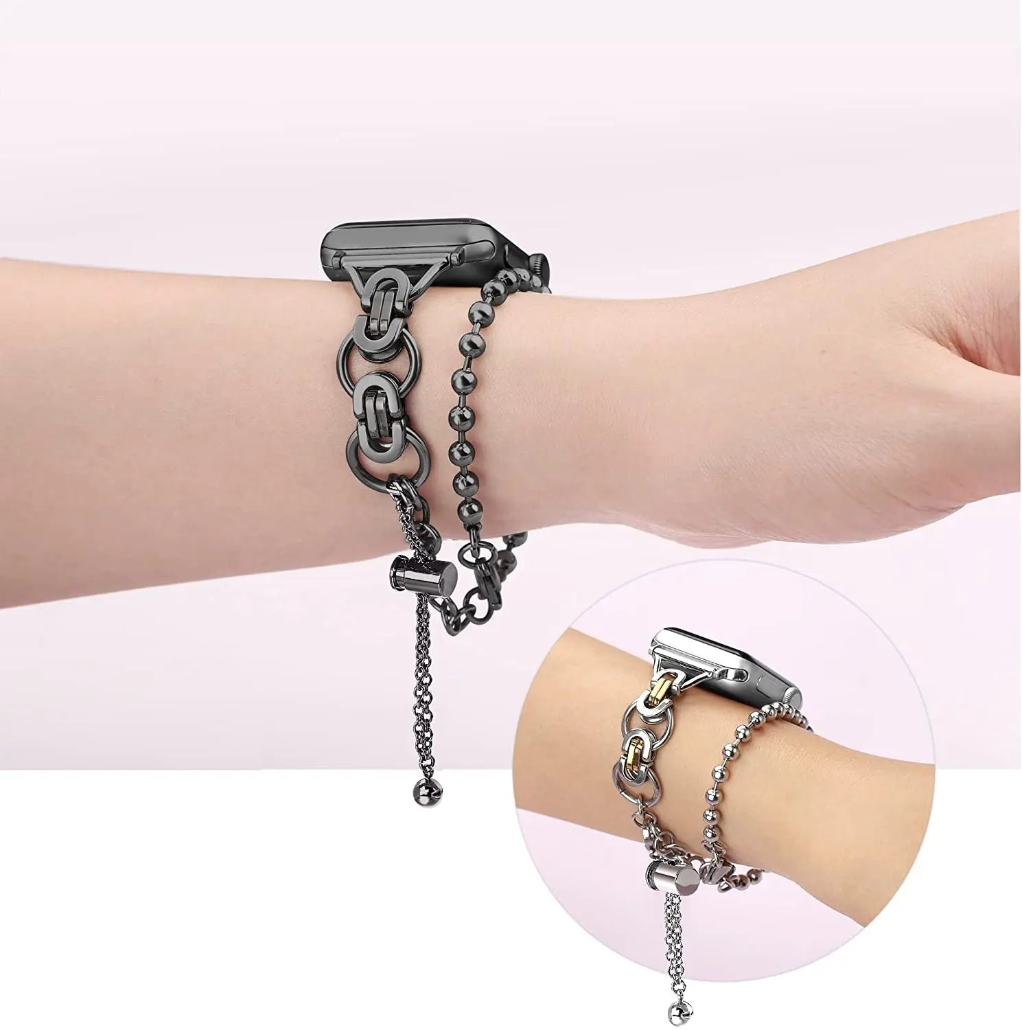 Stainless Steel Strap for Apple Watch  45mm 41mm 49mm 44mm 40mm 46mm 42mm 38mm Metal band iWatch Series Ultra 2 10 9 8 7 6 SE 5