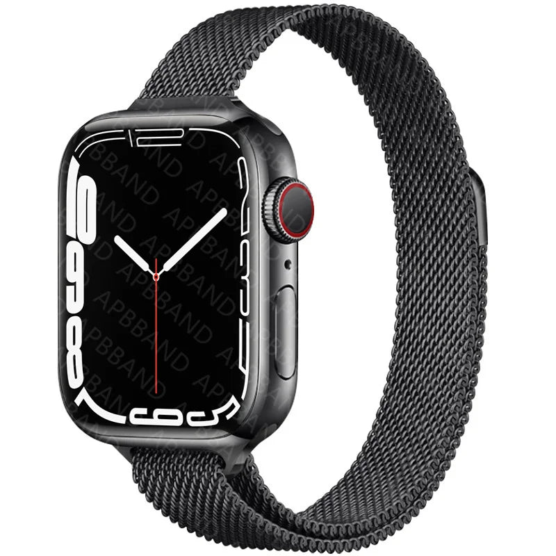 Strap For Apple Watch band 45mm/41mm 44mm 40mm 49mm Stainless steel correa bracelet belt iwatch series 5 4 3 SE 6 7 8 ultra