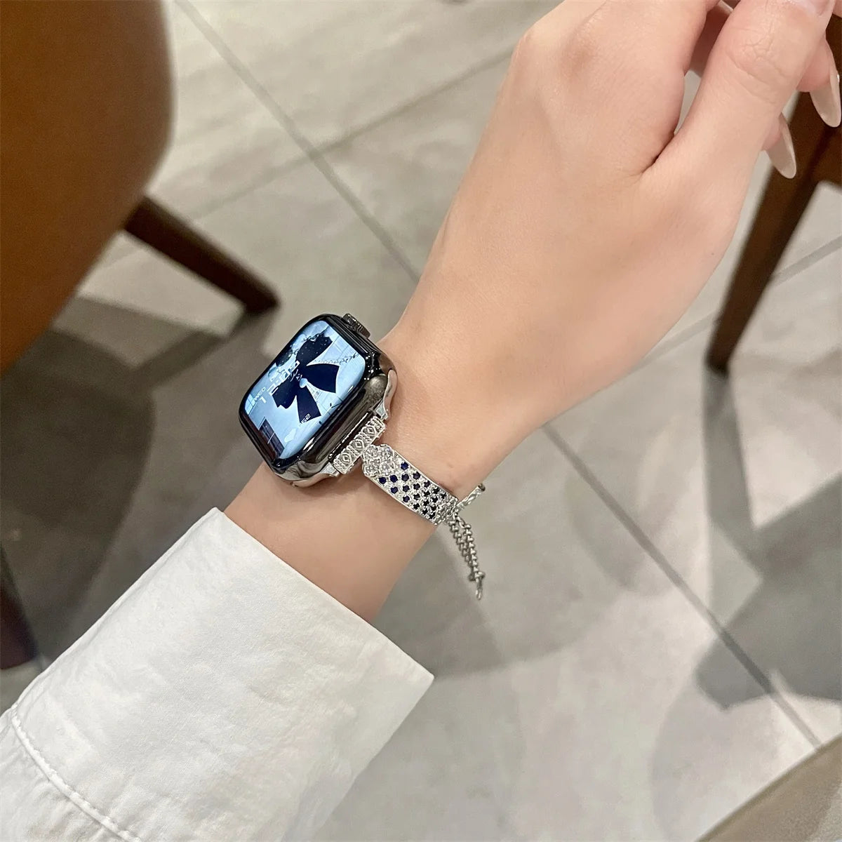 Stainless Steel Strap For Apple Watch Ultra 2 Se 9/8/7/6 Fashion Bracelet Watch Strap 42/44/45/49mm 38/40/41mm