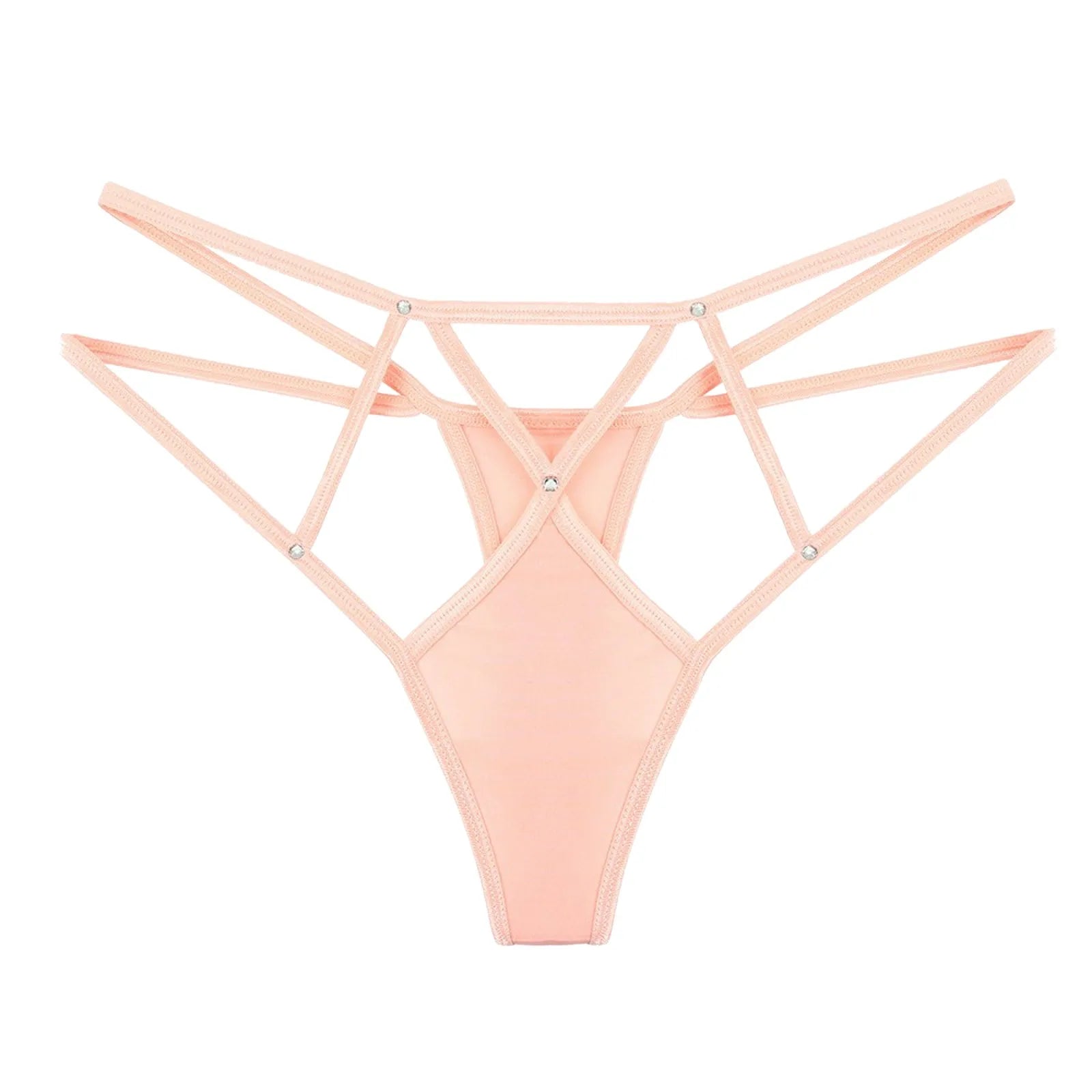 Women’S Seamless Underwear No Show Panties Soft Stretch G-String Cotton Women'S Thongs Panties Solid Color Intimate Pantys