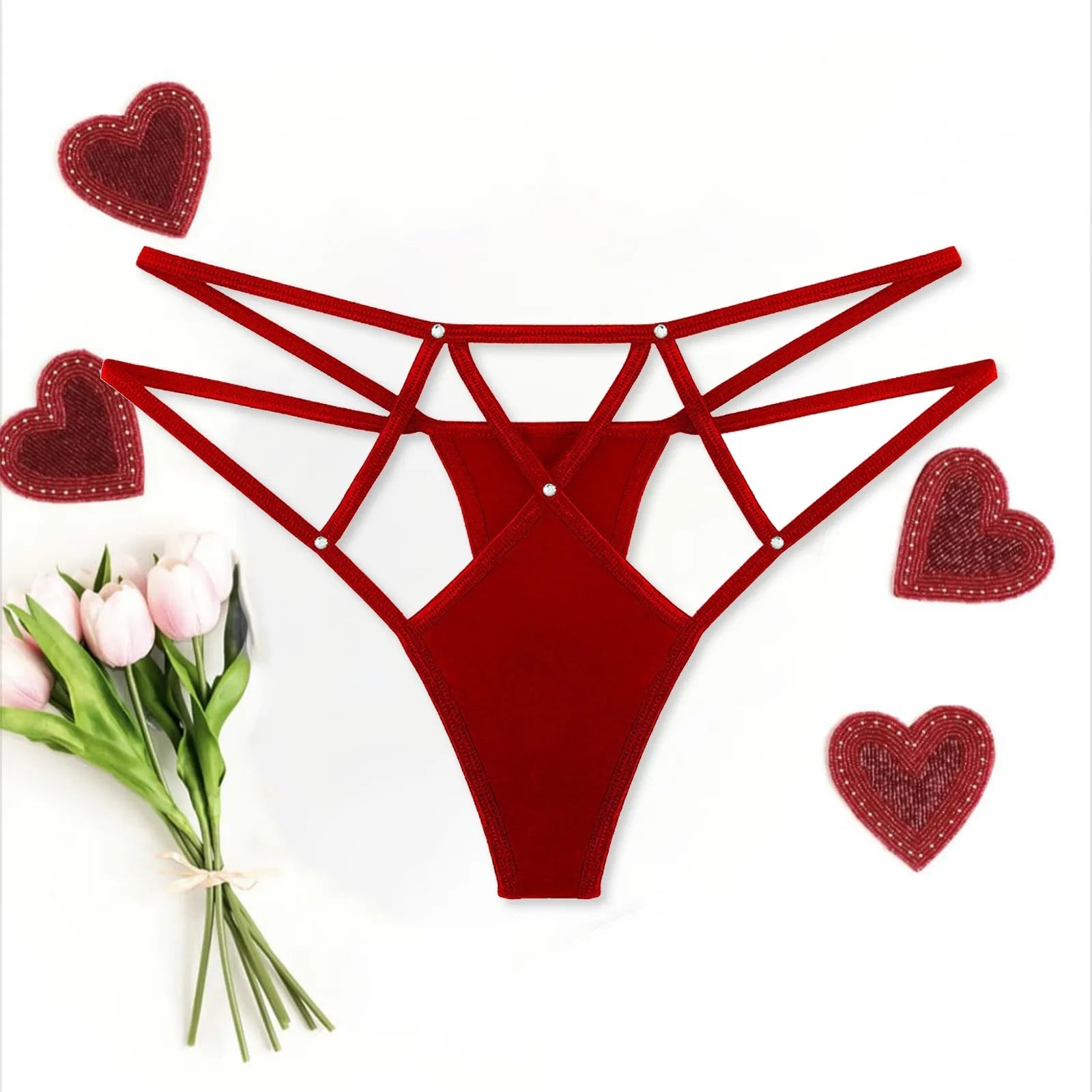 Women’S Seamless Underwear No Show Panties Soft Stretch G-String Cotton Women'S Thongs Panties Solid Color Intimate Pantys