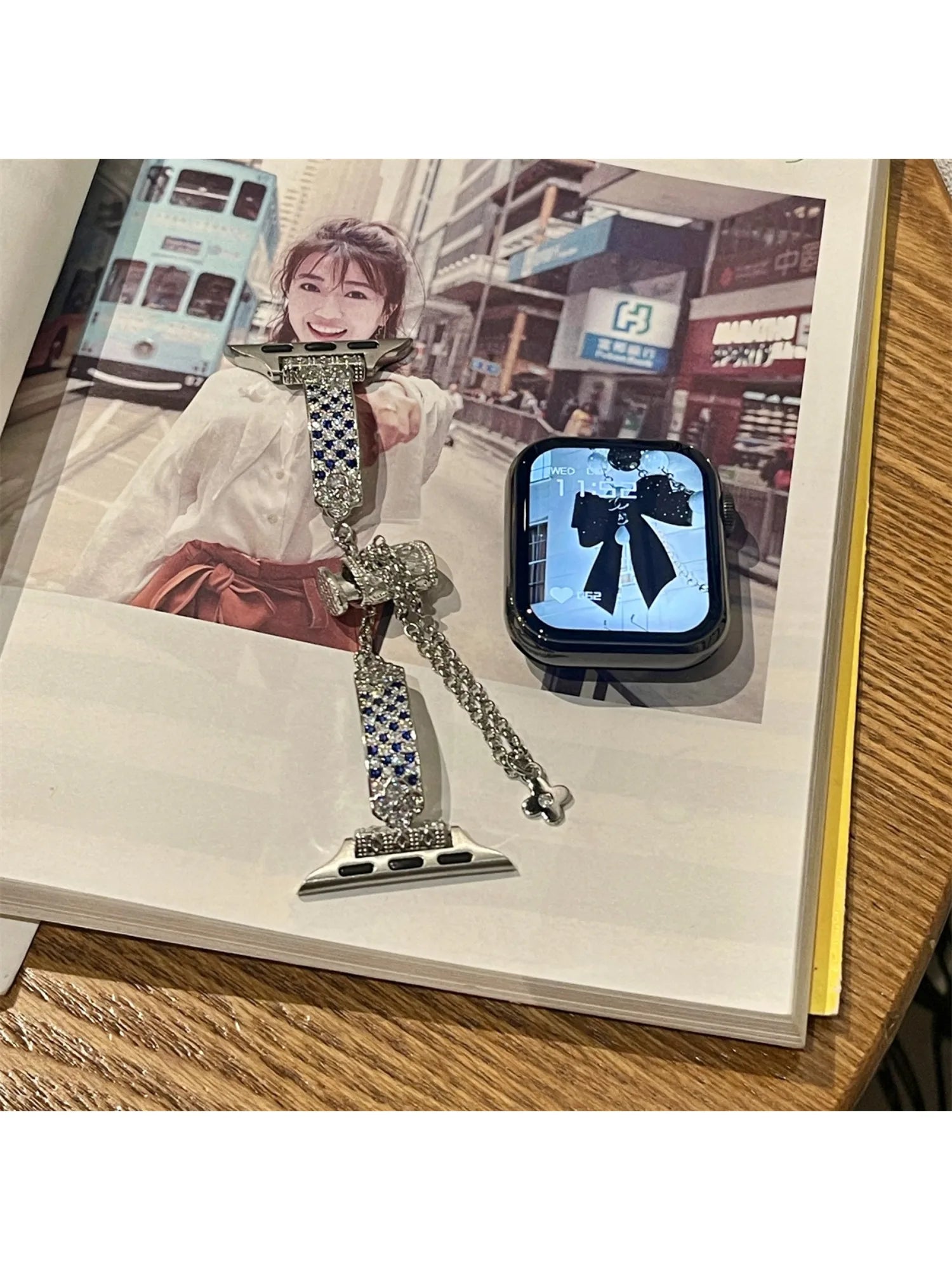 Stainless Steel Strap For Apple Watch Ultra 2 Se 9/8/7/6 Fashion Bracelet Watch Strap 42/44/45/49mm 38/40/41mm