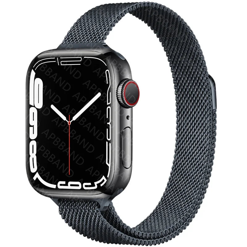 Strap For Apple Watch band 45mm/41mm 44mm 40mm 49mm Stainless steel correa bracelet belt iwatch series 5 4 3 SE 6 7 8 ultra