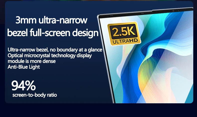Laptop 16 Inch Intel Core I9-11900H 32 GB DDR4 2TB SSD Fingerprint Unlock 8 Cores 16 Threads 4.9 GHz Wifi6 HD Camera Computer