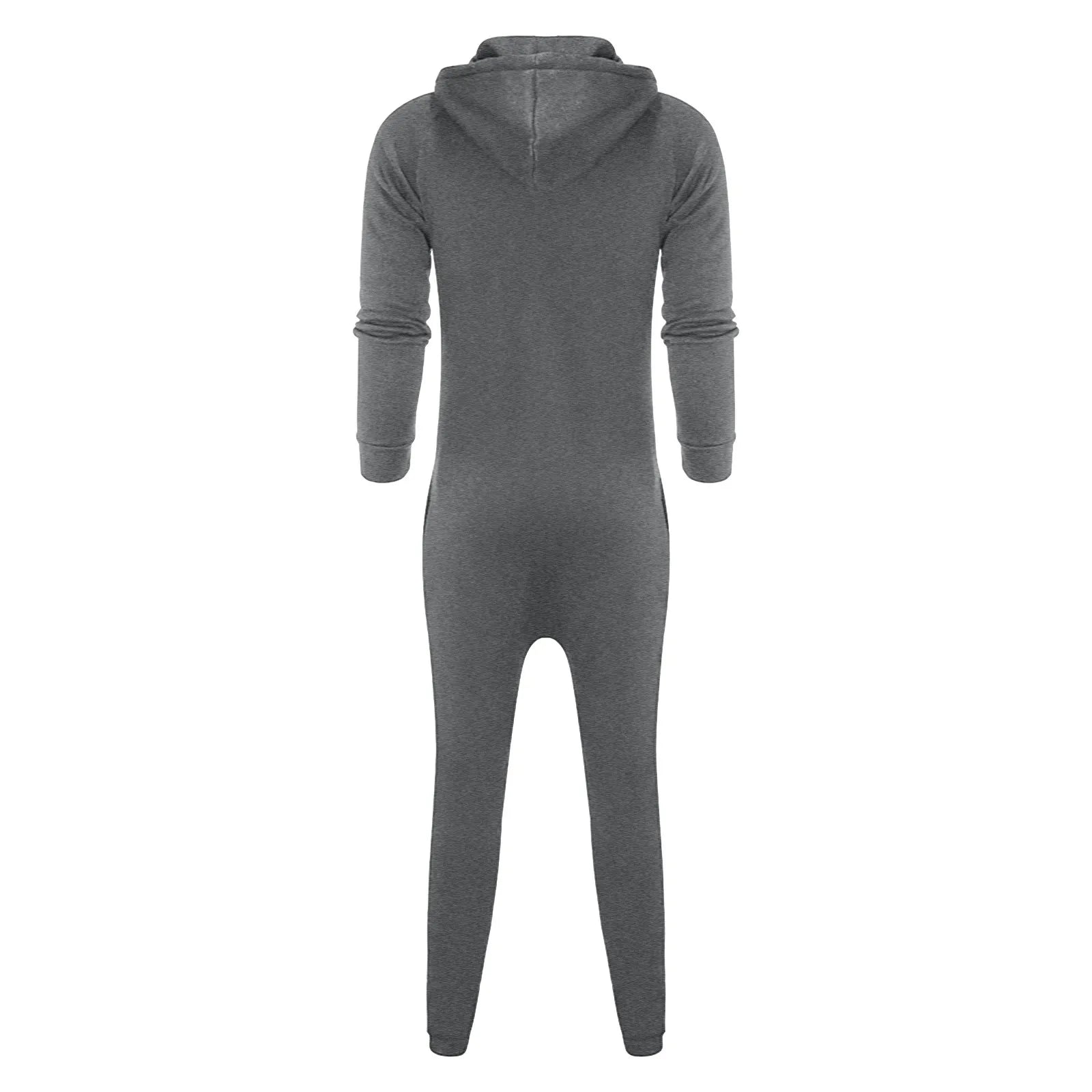 Men's Hooded Jumpsuit 2024 Warm Long Sleeve One Piece Zipper Hoodies Tracksuit Plus Size Loose Casual Sportwear Romper Male Suit