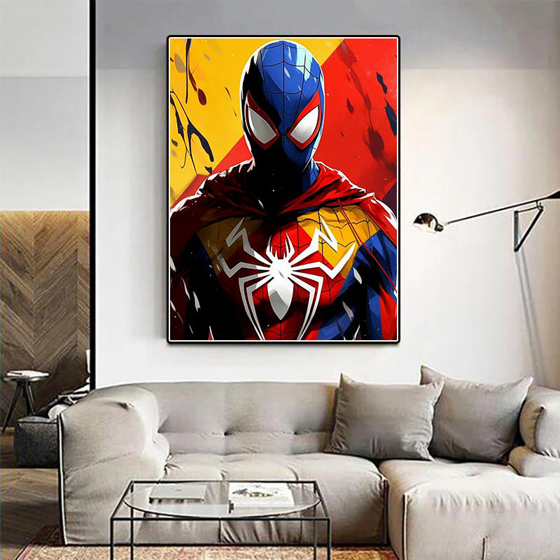 Marvel Spider-Man Diamond Painting Kit Super Hero Color Stick Diamond embroidered handmade DIY Mosaic home decor Gift for kids