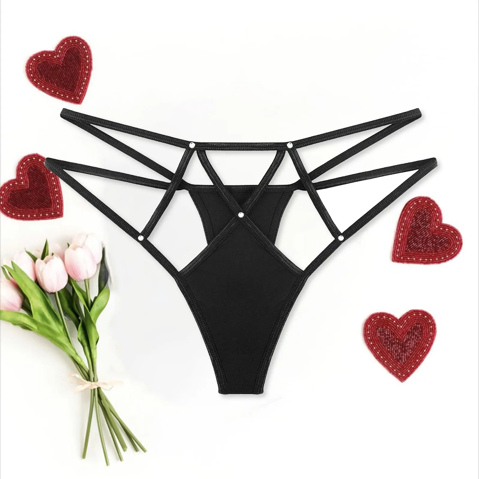 Women’S Seamless Underwear No Show Panties Soft Stretch G-String Cotton Women'S Thongs Panties Solid Color Intimate Pantys